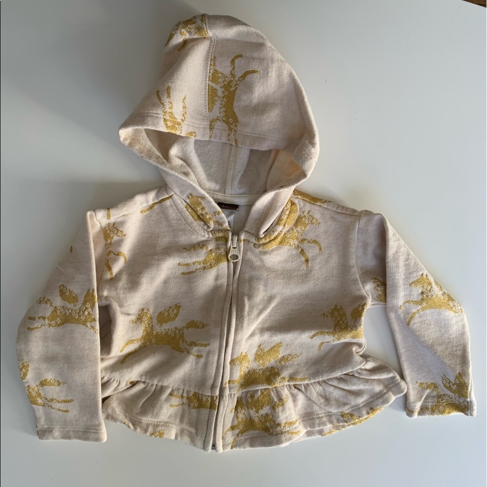 Tea Collection toddler girls fleece hoodie 18-24m